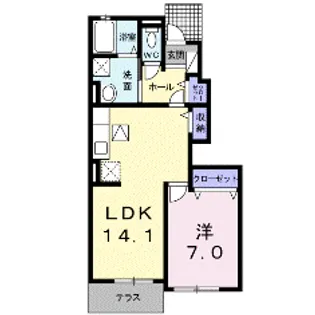 ワンピース【1階】の間取り
