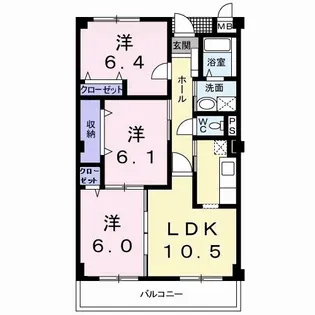 グランポート【2階】の間取り