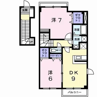 サザン・ヴィアーレA【2階】の間取り