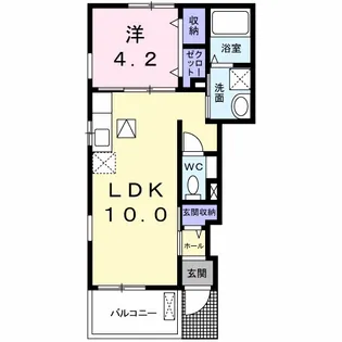 クラール名東 A【1階】の間取り