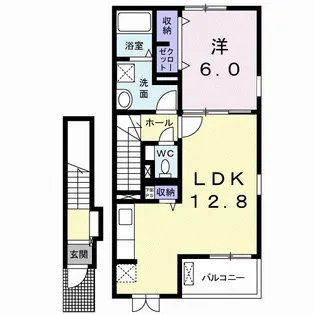 クラール名東 A【2階】の間取り