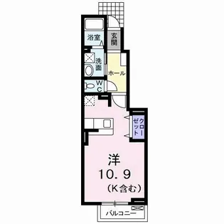メゾンSAKAKI【1階】の間取り