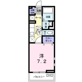 キルシュ ブラウ【1階】の間取り