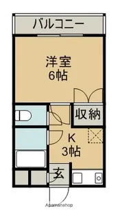 パレス南沖洲【2階】の間取り