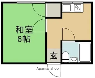 ルーム イン クローバー【203号室】の間取り