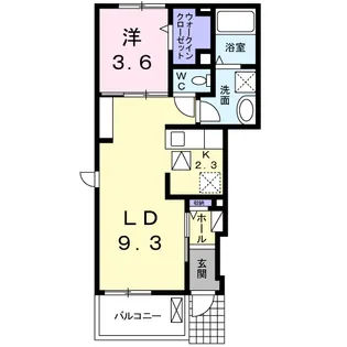 ブランボヌール【1階】の間取り