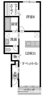 ピース・ブリーゼ【101号室】の間取り