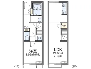 レオネクスト住吉A【104号室】の間取り