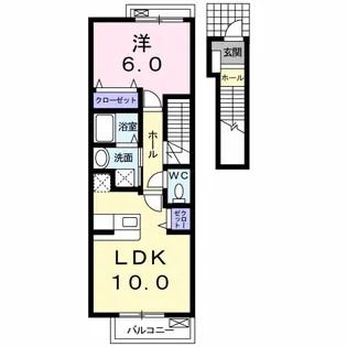 ライトハウス【2階】の間取り