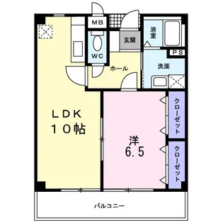 レジデンス・ノンノサン【1階】の間取り