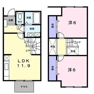 コーポリンクス2【1階】の間取り