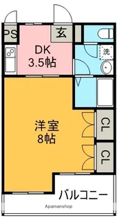 ソレイユ1番館【311号室】の間取り