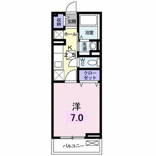 メゾン・プリムローズ【1階】の間取り