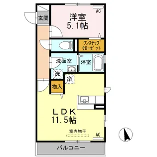 グランツ【2階】の間取り