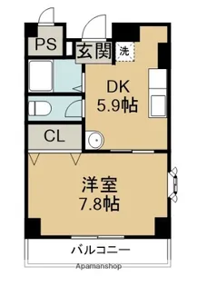 ブルーメ安宅【2階】の間取り