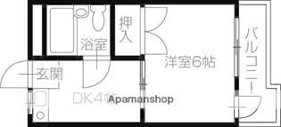 コーポ桑村【4階】の間取り