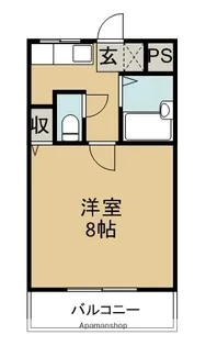 コーポ山本 (福島1丁目)【4階】の間取り