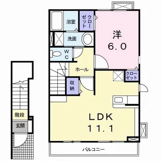 プリマベーラ B【2階】の間取り