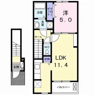 ポルト・ボヌールM Ⅲ【2階】の間取り