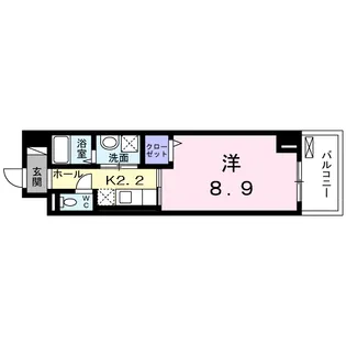 ソワ・リヴィエール【3階】の間取り