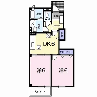 メゾン ドゥ ボヌールC【1階】の間取り
