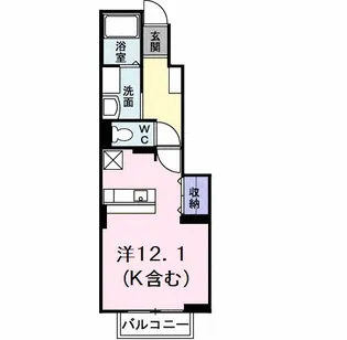 メホール・丈六【1階】の間取り