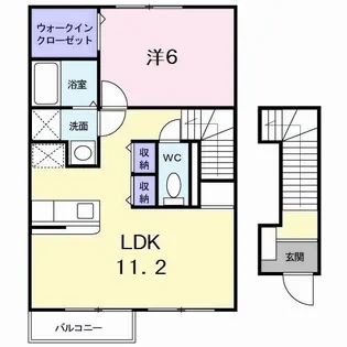 グラン ベルジュ B【2階】の間取り
