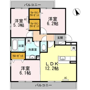 ラフィーナ【2階】の間取り