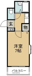 クインズタウン【201号室】の間取り