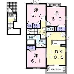 クック Ⅲ【2階】の間取り