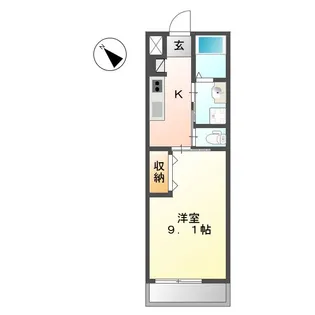 アルフォン【205号室】の間取り