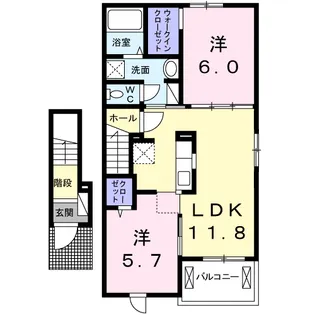アルカーサⅡ【2階】の間取り