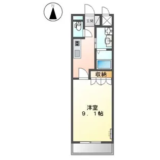 パークヒルズ庄町【2階】の間取り