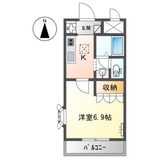 メゾン・アイリス【1階】の間取り