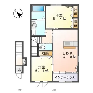 サニーコート【2階】の間取り