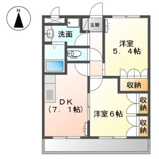エル・アール【2階】の間取り