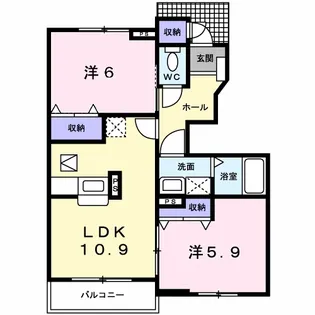 ヴェルファーレ【1階】の間取り