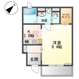 ノルディック アパートメンツ 1【1階】の間取り