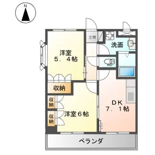 サンシャイン・コーダ【2階】の間取り