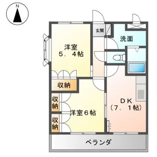 サンシャイン・コーダ【1階】の間取り