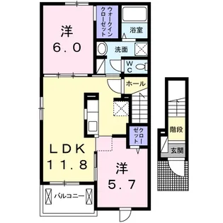 リンク B【2階】の間取り