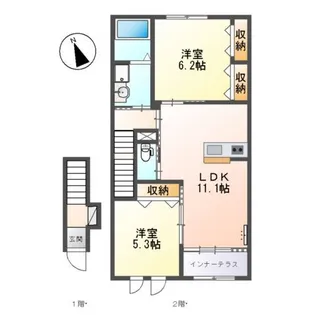 サンシャインテラスK.【2階】の間取り