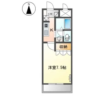 エトワール大開【1階】の間取り
