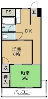 フクポンファミリーマンション【207号室】の間取り