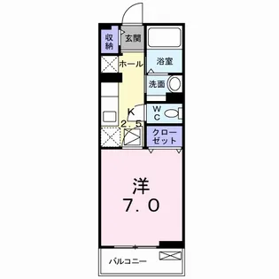 アイ・スマイル南島田【1階】の間取り