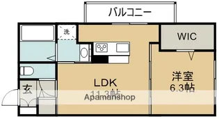 バイオレットガーデンA【3階】の間取り