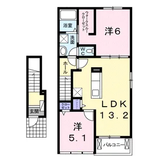 ラ コリーナ ポッツォ【2階】の間取り