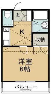 レジデンス森【102号室】の間取り