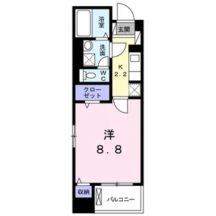 グランコート国府【2階】の間取り