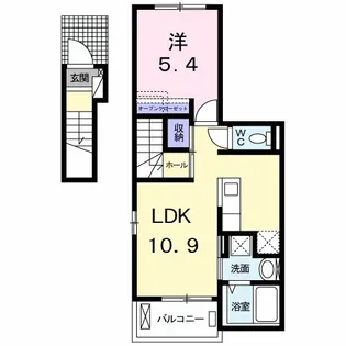 アルカンシエル北島【2階】の間取り
